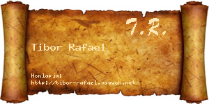 Tibor Rafael névjegykártya